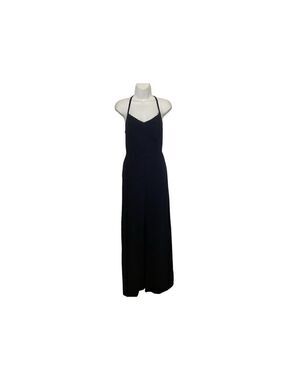 NWT Mi Ami Adjustable Straps Navy Crosses in Back w/Sheer Lace Jumpsuit  L​